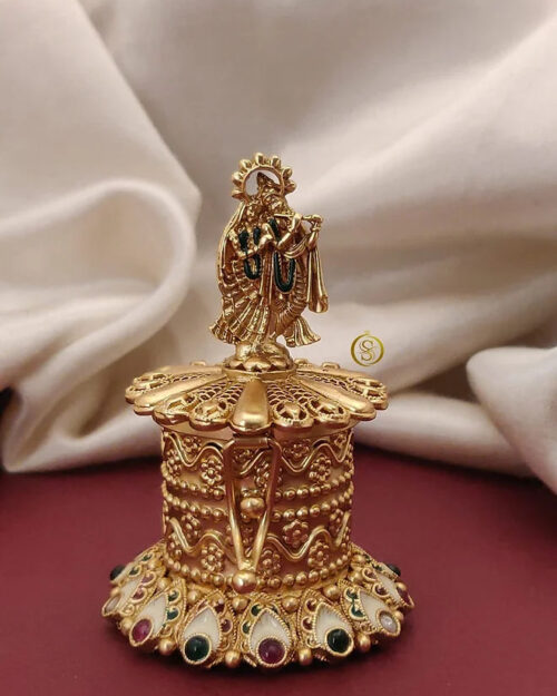 Antique Kum Kum Box Sindoor Dabbi Kankawati by Nayab