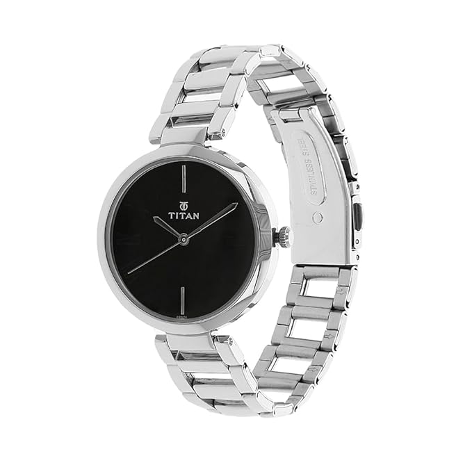 Titan Youth Analog Black Dial Women's Watch-NL2480SM02/NP2480SM02 - Image 4