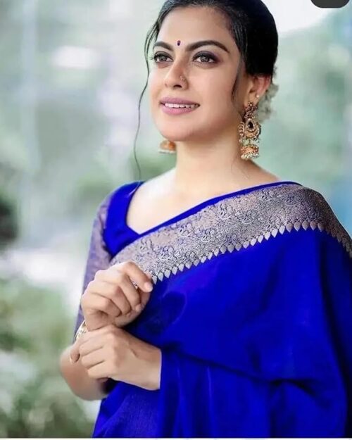 C J Enterprise Women's Soft Pure Kanjivaram Silk Saree For Wedding Banarasi Cotton Sari With Blouse Piece (Yatri-51)