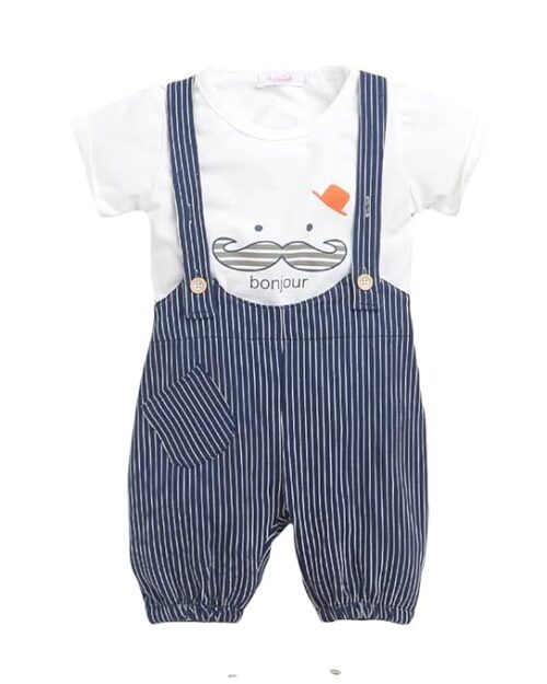 Hopscotch Boys Cotton Blend Graphic Print Clothing Sets