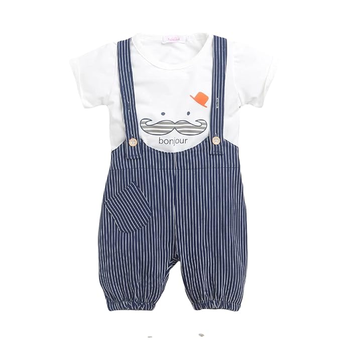 Hopscotch Boys Cotton Blend Graphic Print Clothing Sets