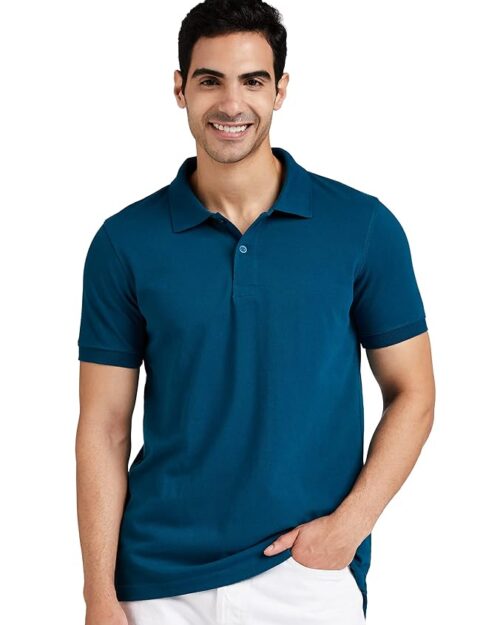 Symbol Men's Solid Cotton Rich Polo T Shirt | Collar Tshirts | Half Sleeves | Plain-Regular Fit (Available in Plus Size)