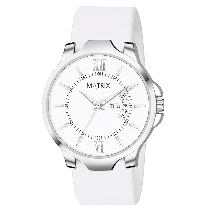 Matrix Antique 2.0 Day & Date Softest Silicone Strap Analog Watch for Men & Boys - Image 4