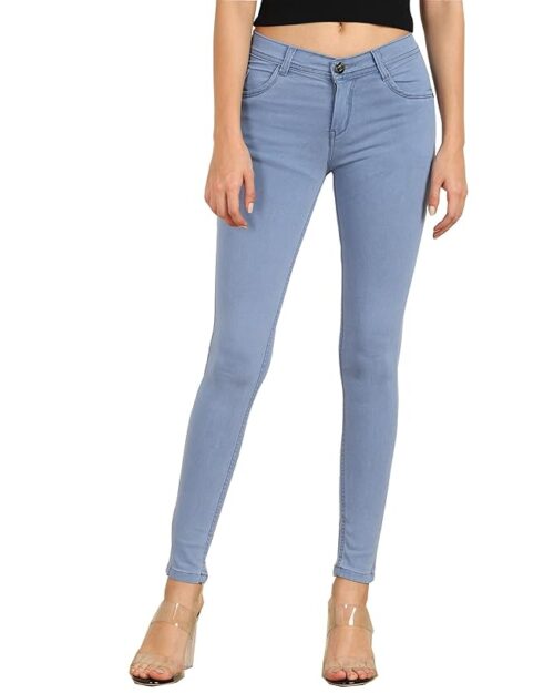 Nifty Women's Cotton Blend Stretchable Mid Rise Jeans