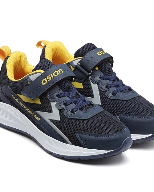 ASIAN Boy's VAYU-09 Sport Running & Walking Shoes with Lightweight mesh Upper Eva Sole Casual Lace-Up Shoes for Kid's & Boy's
