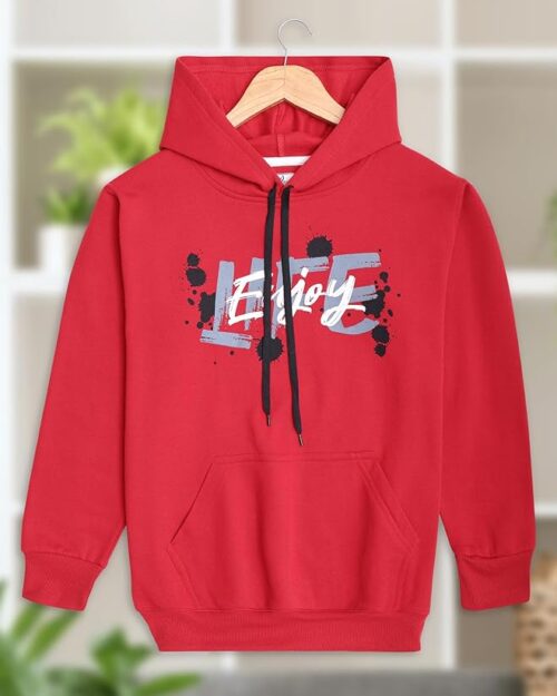 VIMAL JONNEY Fleece Regular Fit Printed Hoodie For Men-Vimal639396