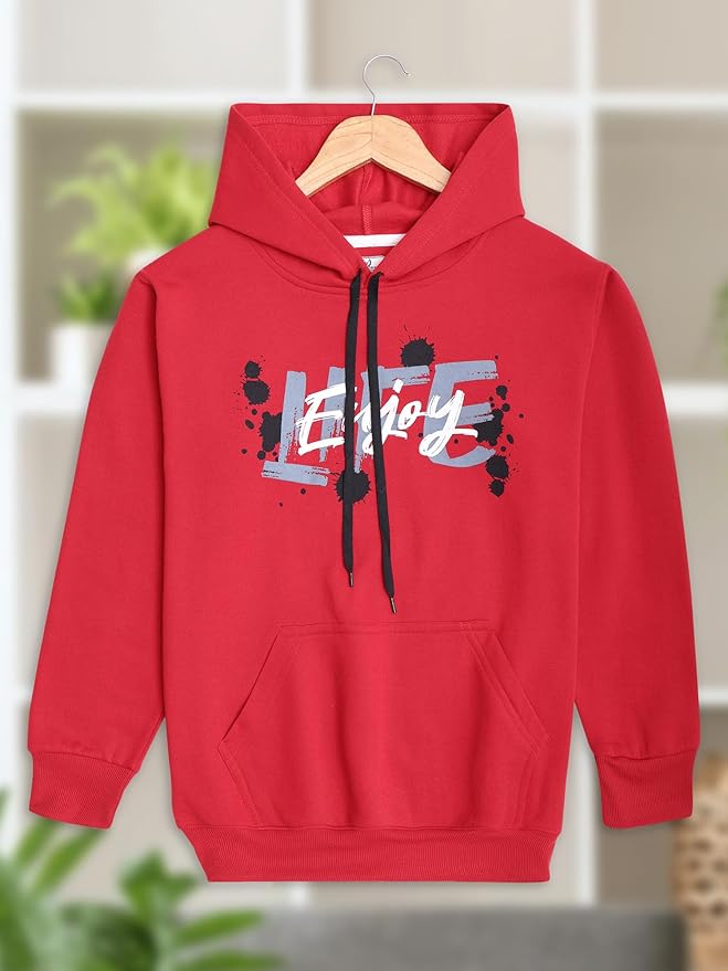 VIMAL JONNEY Fleece Regular Fit Printed Hoodie For Men-Vimal639396