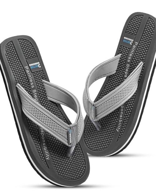 DOCTOR HEALTH SUPER SOFT Men's Acupressure Slippers | Flip-Flops | Men's & Boy's Slippers | Comfortable & Lightweight | Soft Foot Massager | All Day Wear Acupressure Slipper