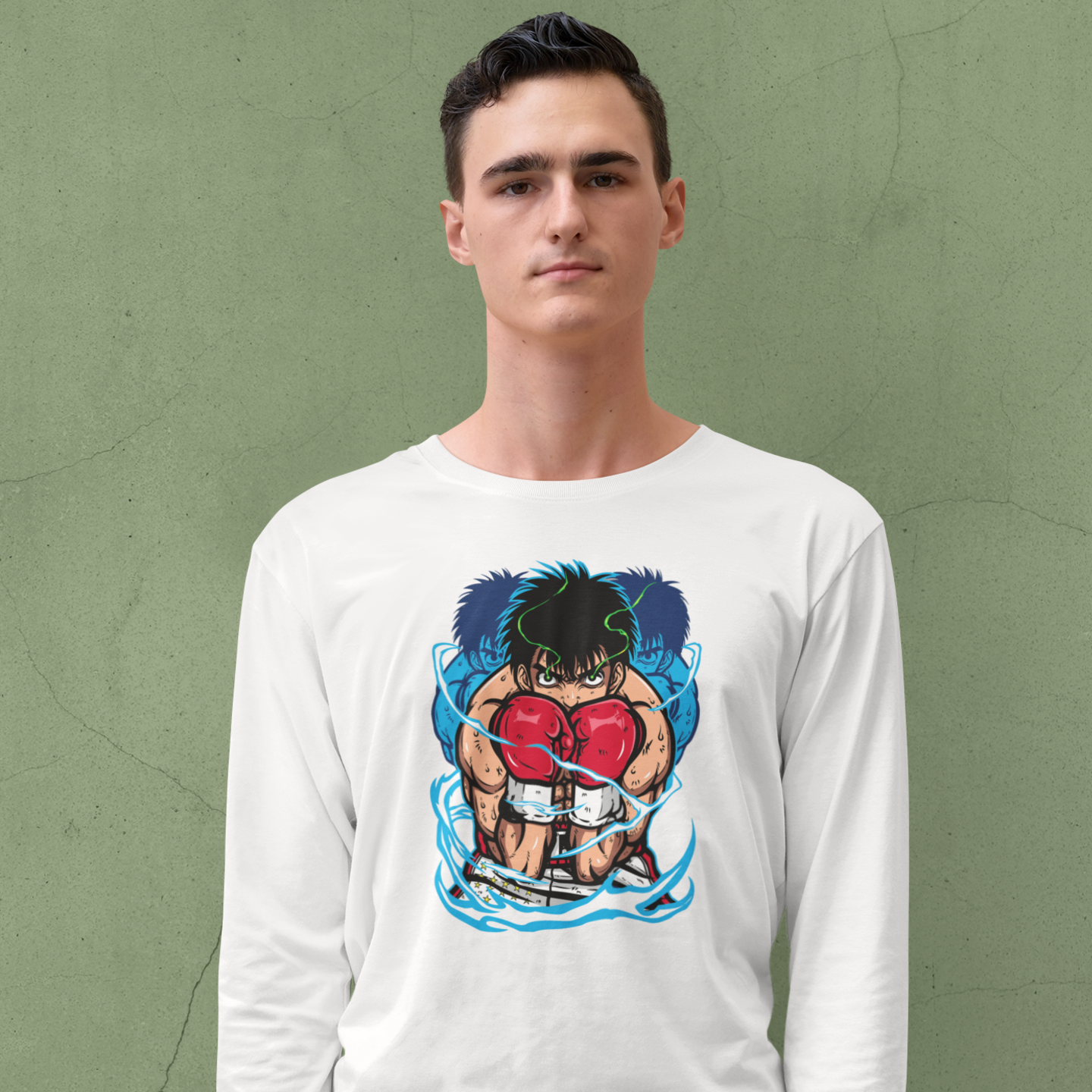 Men Ippo makunou graphic printed full sleeve T-Shirt - Image 3