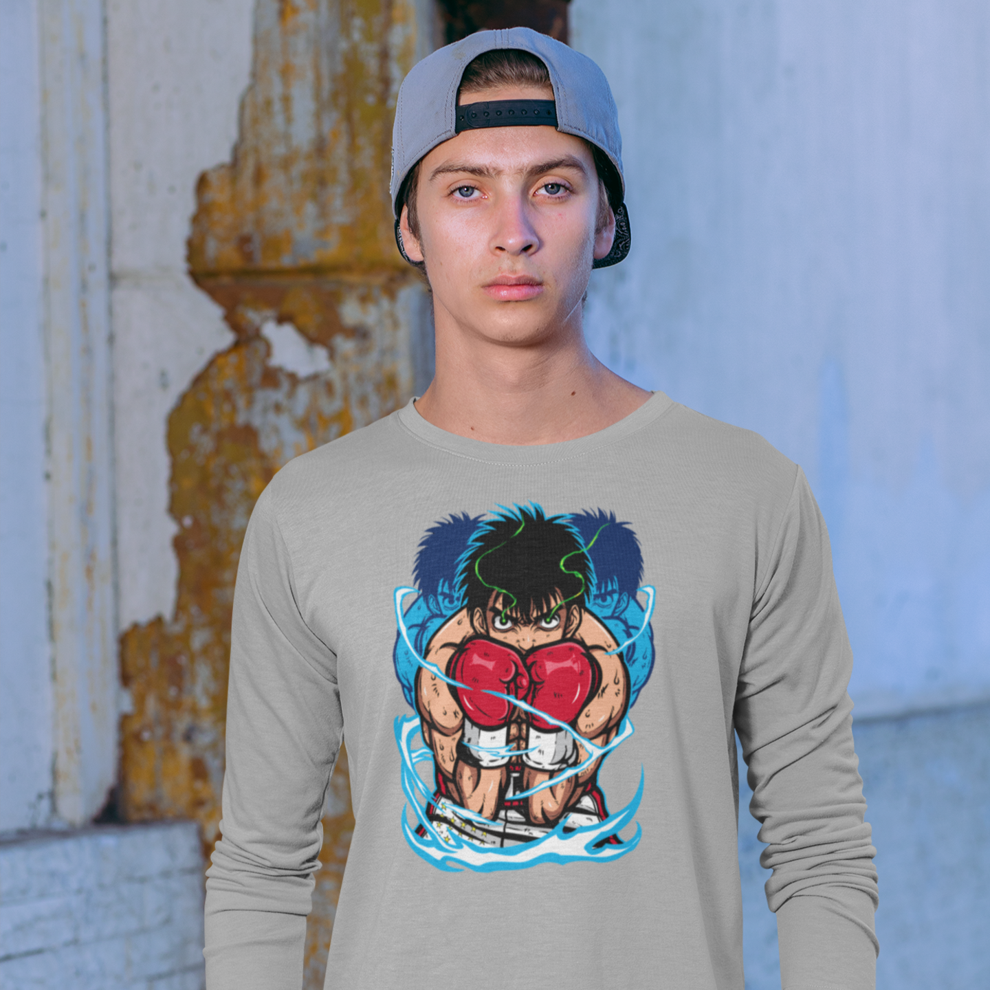 Men Ippo makunou graphic printed full sleeve T-Shirt - Image 4
