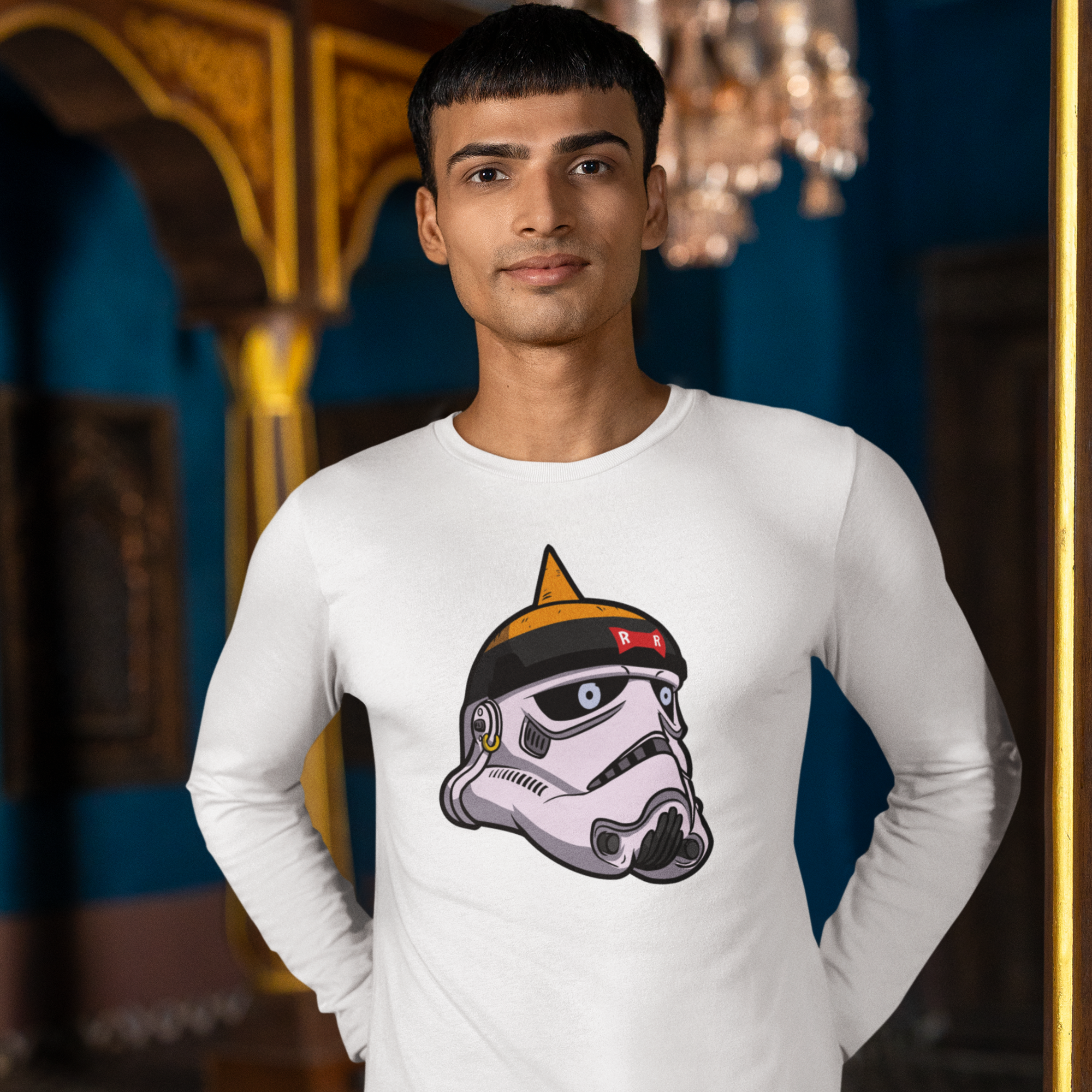 Men Sharknado graphic printed full sleeve T-Shirt - Image 3