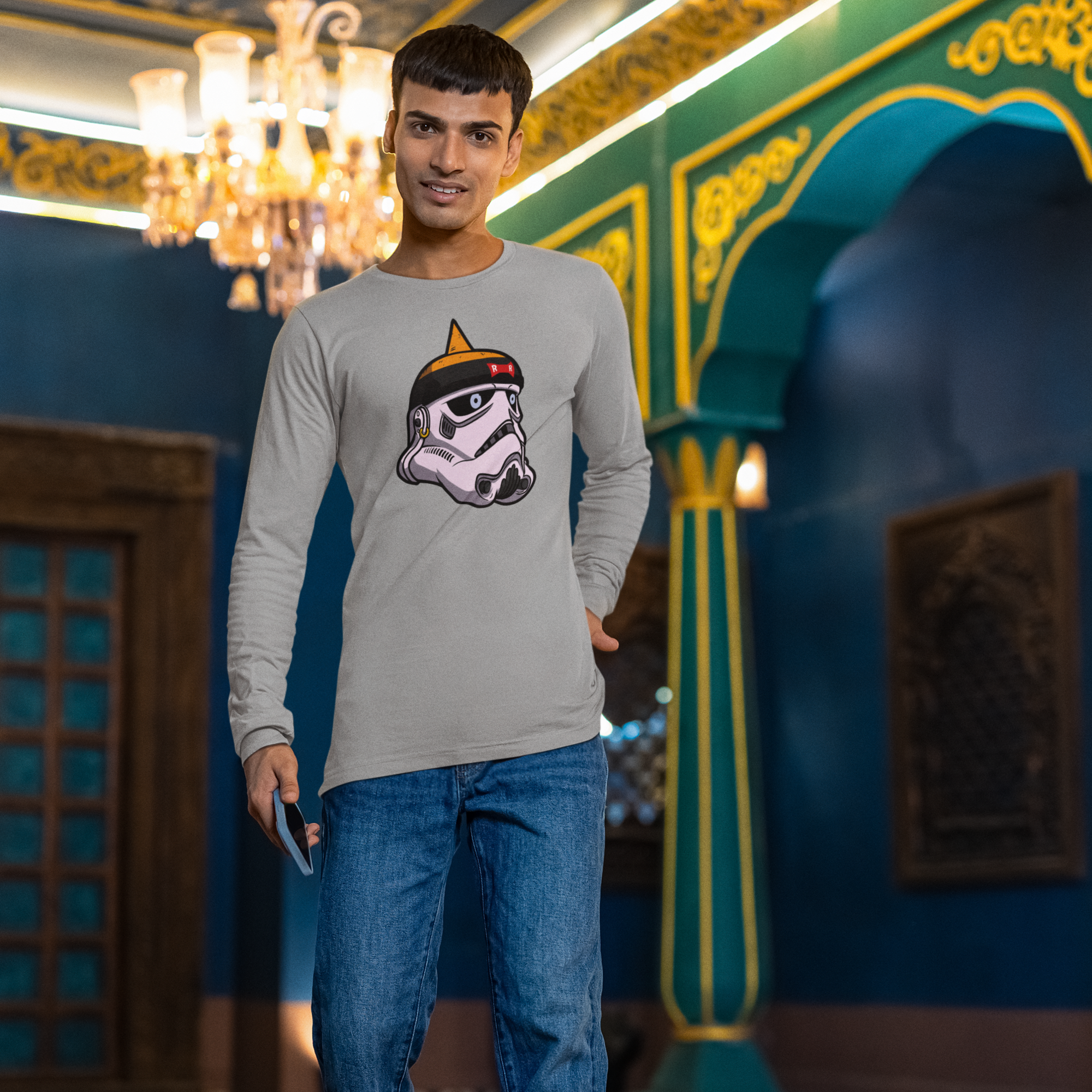 Men Sharknado graphic printed full sleeve T-Shirt - Image 4